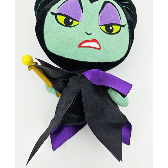 FUNKO PLUSHIES DISNEY Villains MALEFICENT Plush Doll Green Face 9 in Mean Look - Picture 3 of 11